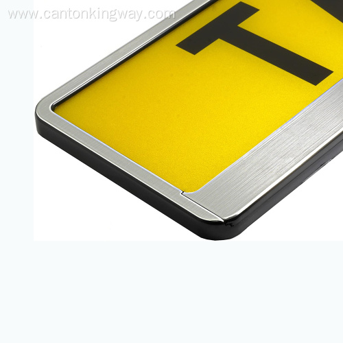 Chrome number plate surround